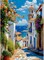 Paint by Numbers Kit for Adults, Scenery Paint by Numbers on Canvas for Beginners, Acrylic Easy Painting Number Kits, Gift Home Wall Decor 16x20 Inch